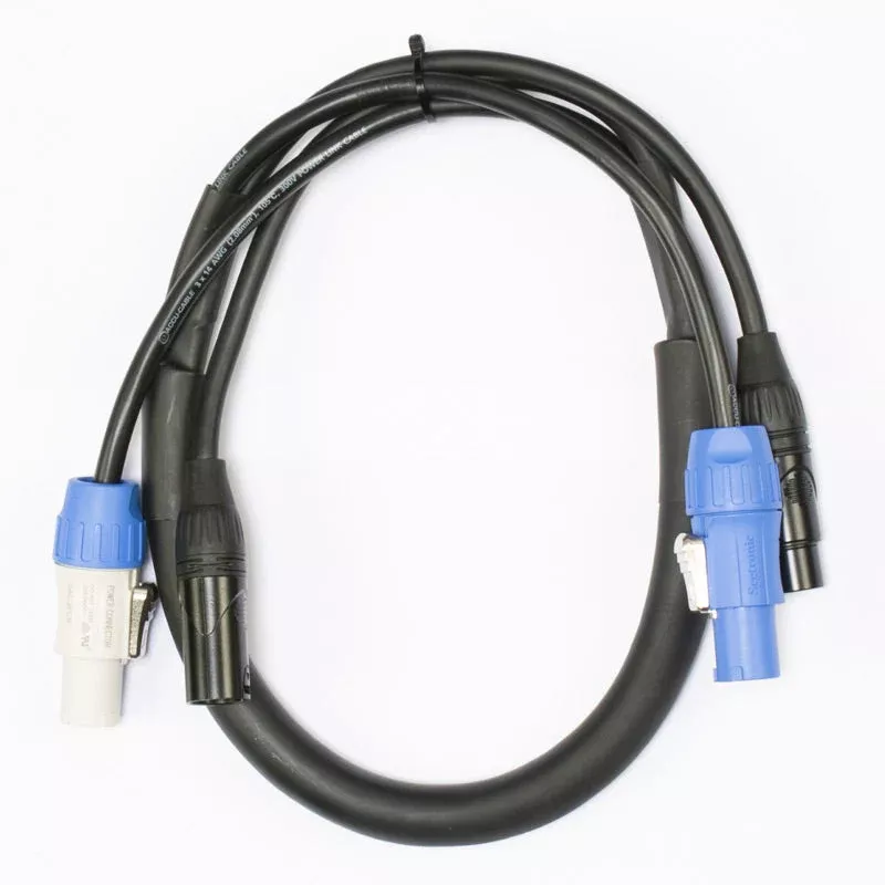 Accu-Cable AC5PPCON3, 3 Ft 5 Pin DMX and PowerCon Link Cable