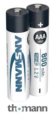 Ansmann maxE AAA-Size recharge. 800mAh