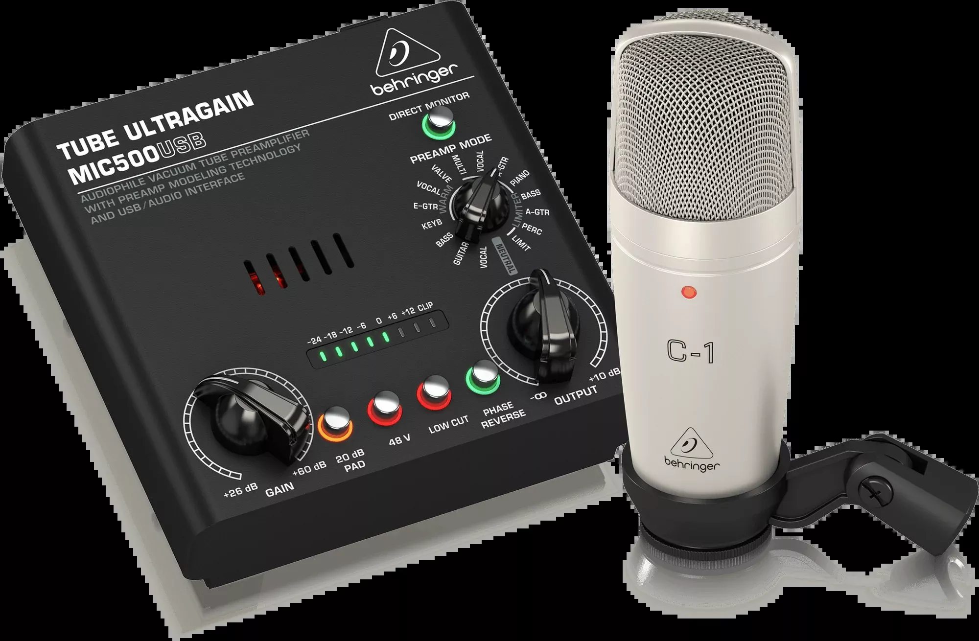 Behringer VOICE STUDIO Complete Recording Bundle with Studio Condenser Mic