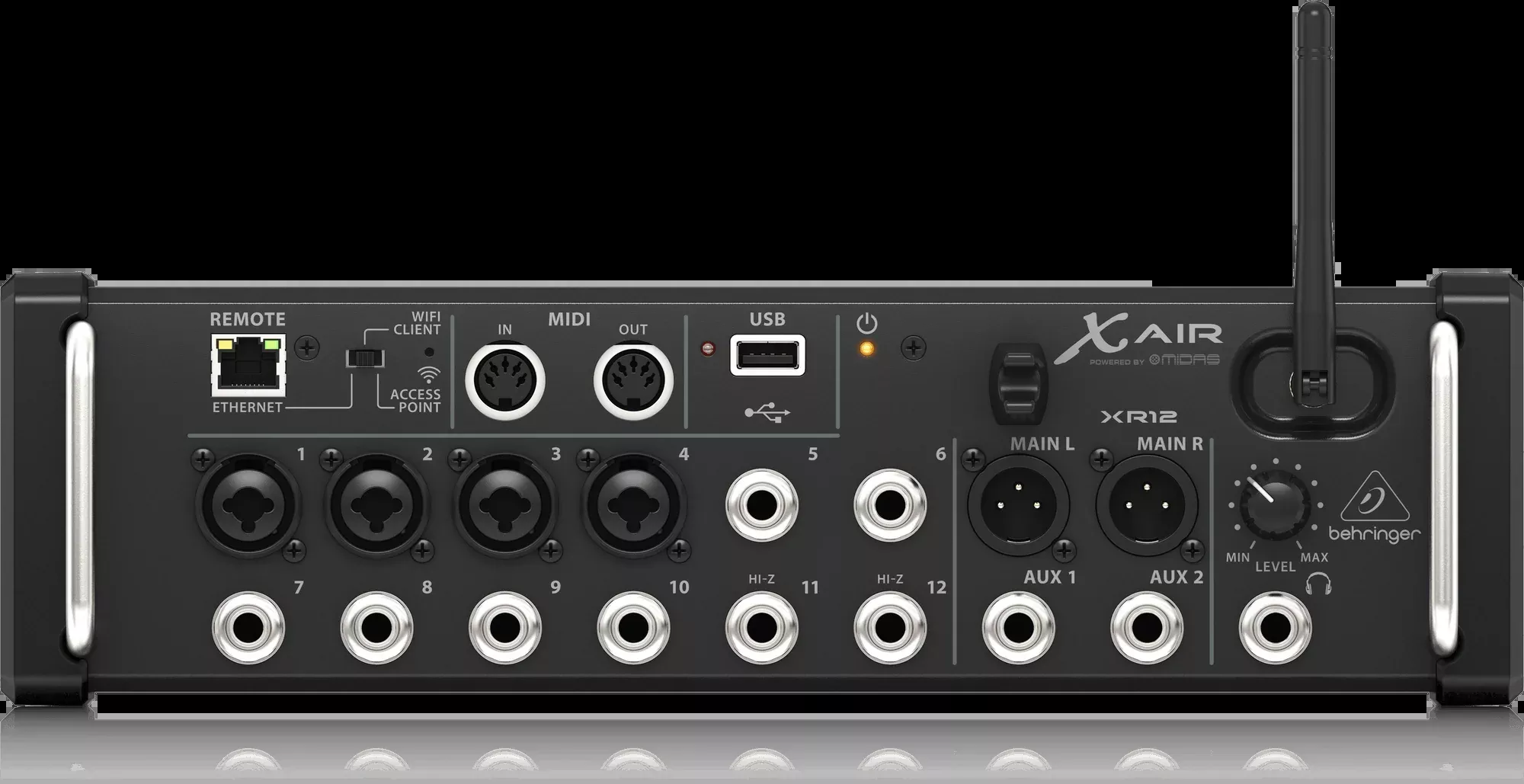 Behringer X Air XR12 12-Input Digital Mixer for iPad/Android Tablets with 4 Programmable Midas Preamps