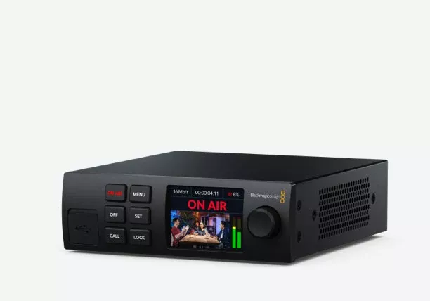 Blackmagic Streaming Encoder HD, Streaming processor with H.264 for streaming in HD via SRT or RTMP protocols to services such as YouTube