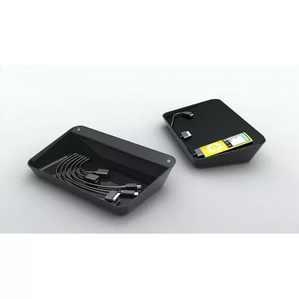 Bluelounge Design RF-BL Refresh Charging Station for iPhone, iPod, & Other USB Ready Devices - Charger - Retail Packaging - Black
