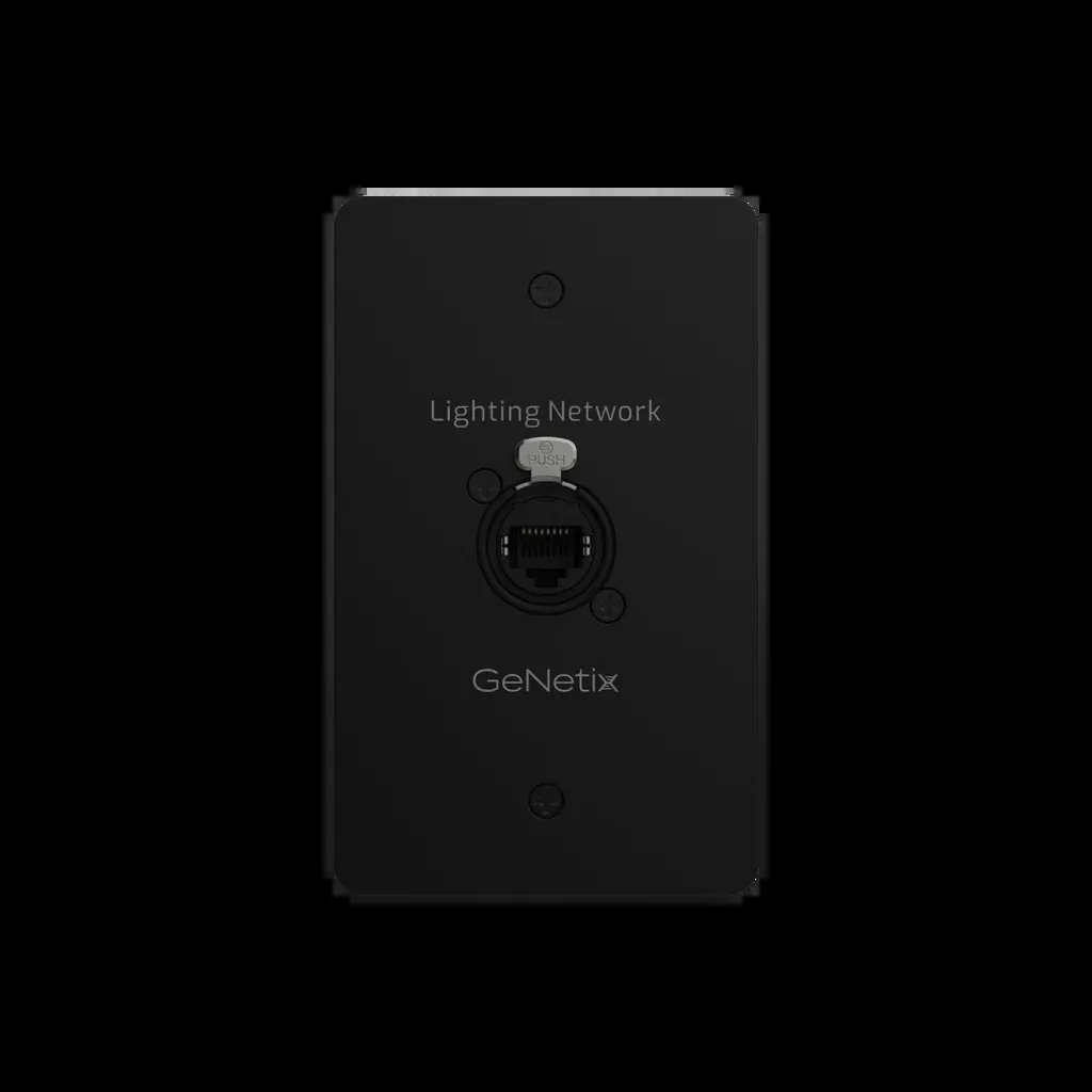 ChamSys GeNetix Network Passthrough Wall Plate - US