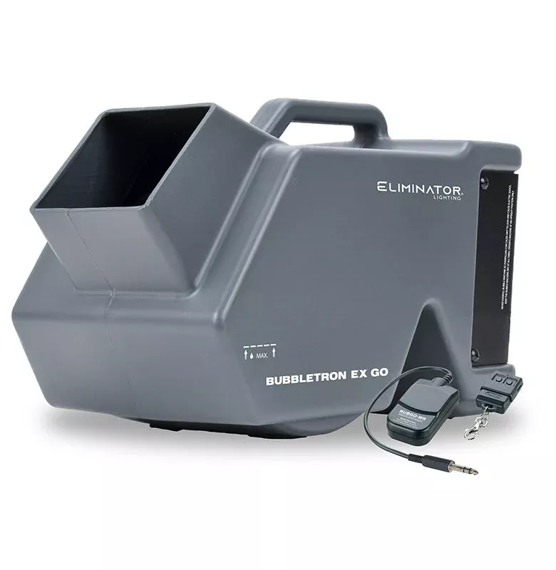 Eliminator Bubbletron EX GO, High Output Battery Powered Bubble Machine, Massive Bubble Output
