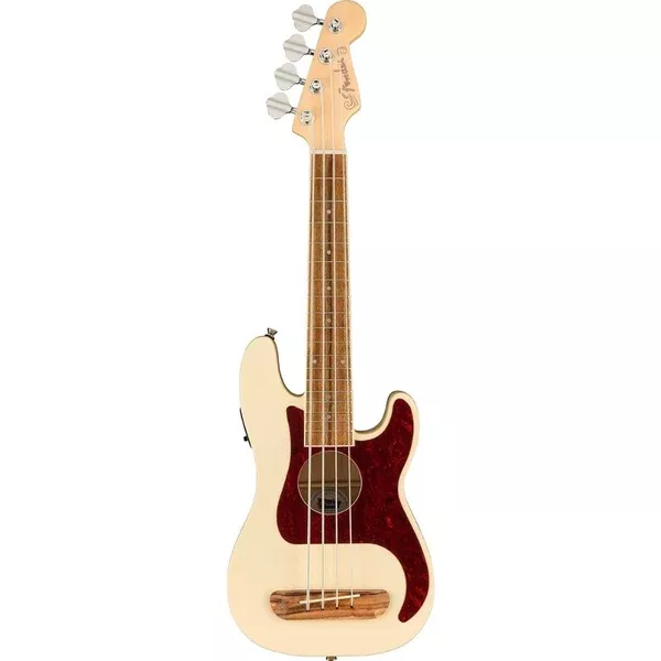 Fender, 4-String Ukulele, Right, Olympic White