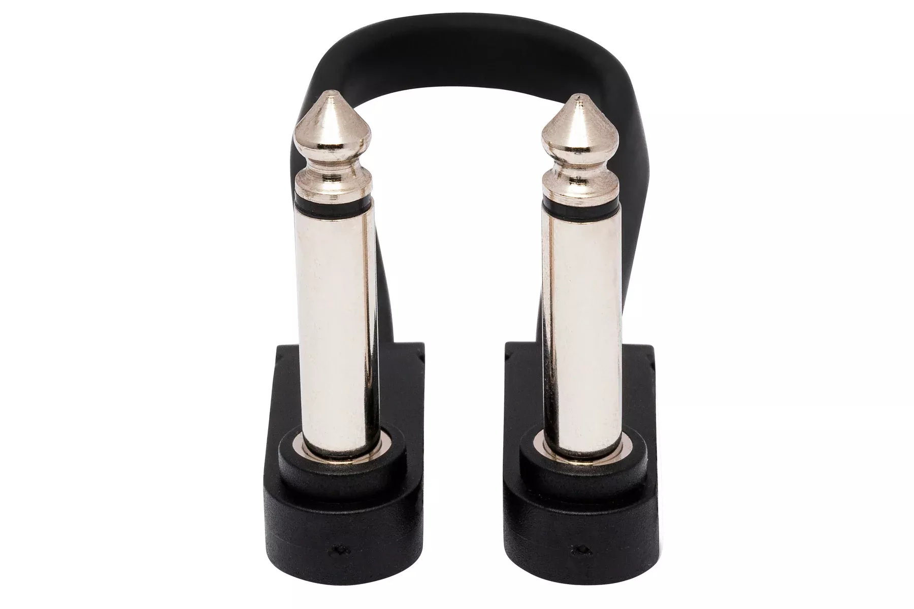 HOSA - Flat Guitar Patch Cable, Molded Low-profile Right-angle to Same, 6 in