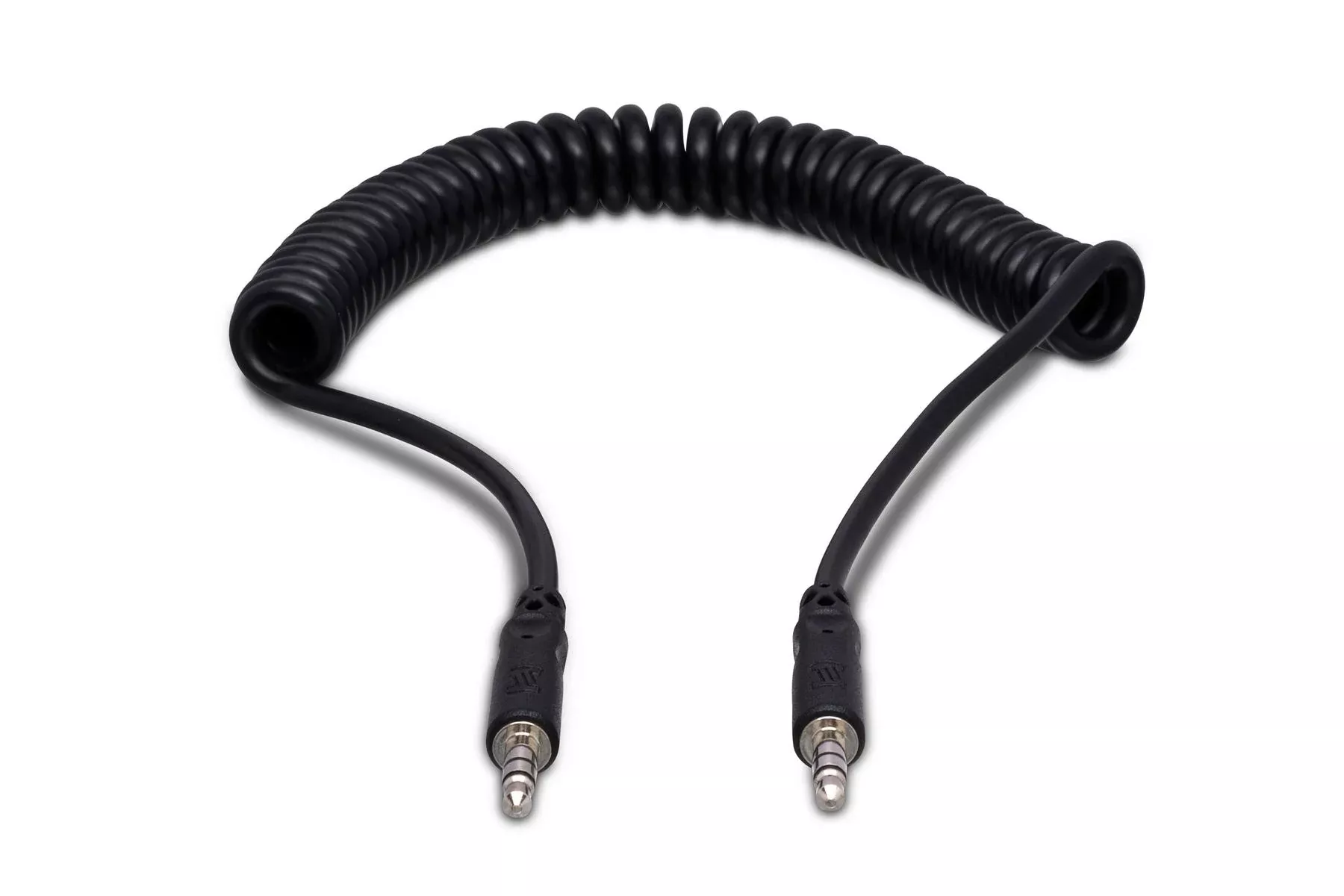 HOSA - Stereo Interconnect, Right-angle 3.5 mm TRS to Same, 5 ft