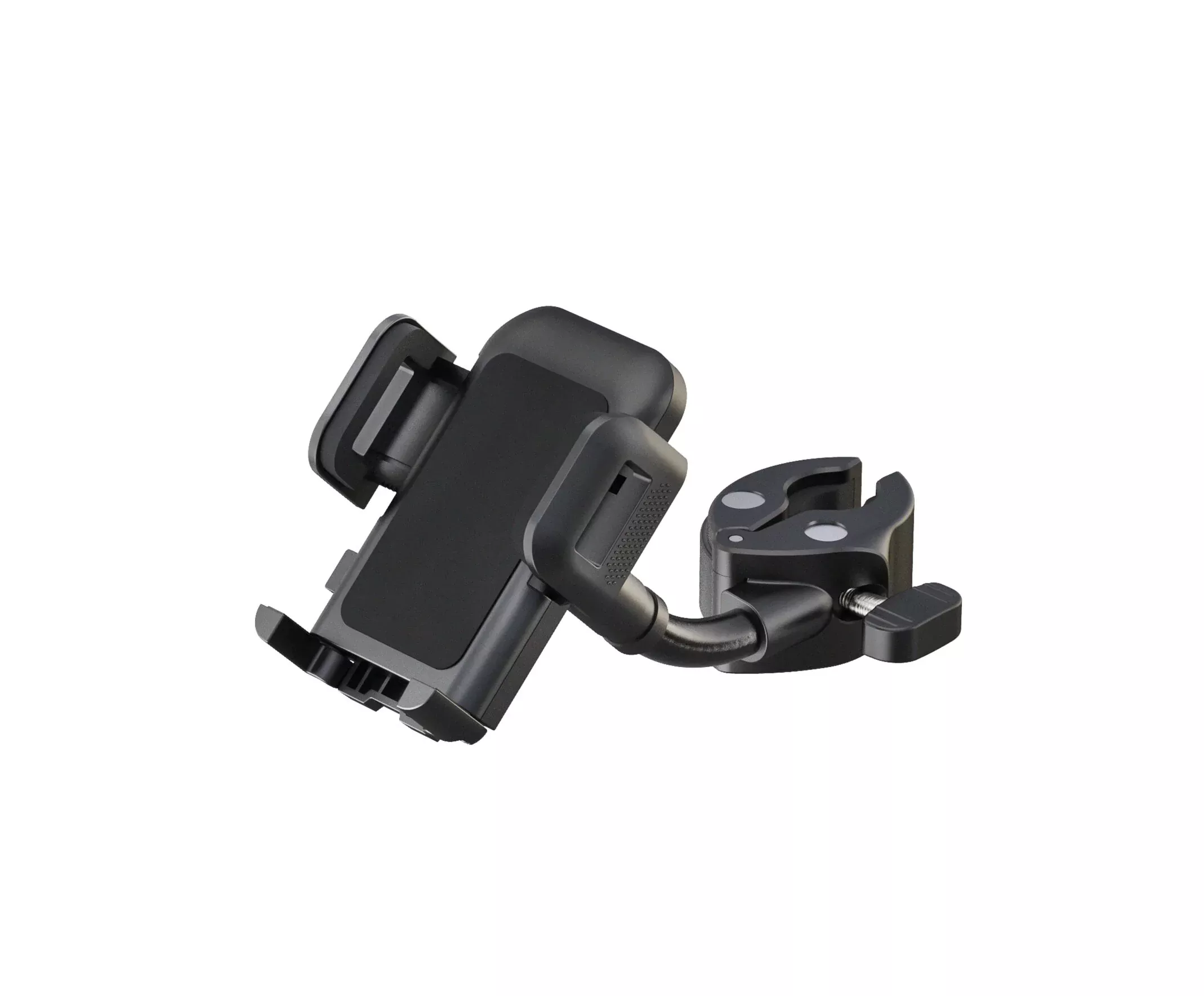 K&M 19761 Smartphone Holder, Black, Operating Elements Are Not Impaired in Their Function, Plastic