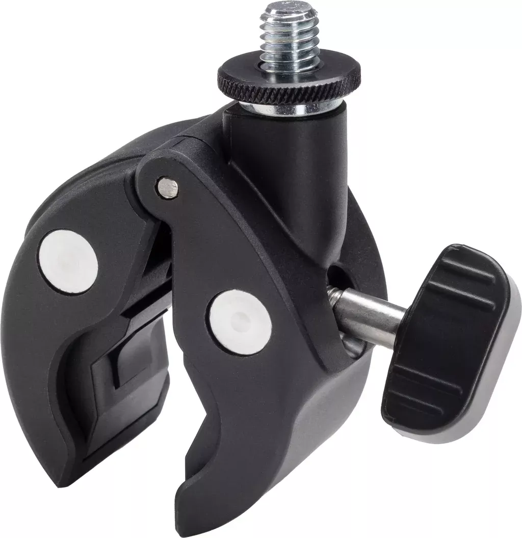 K&M 23690 Universal Clamp, Black, Plastic