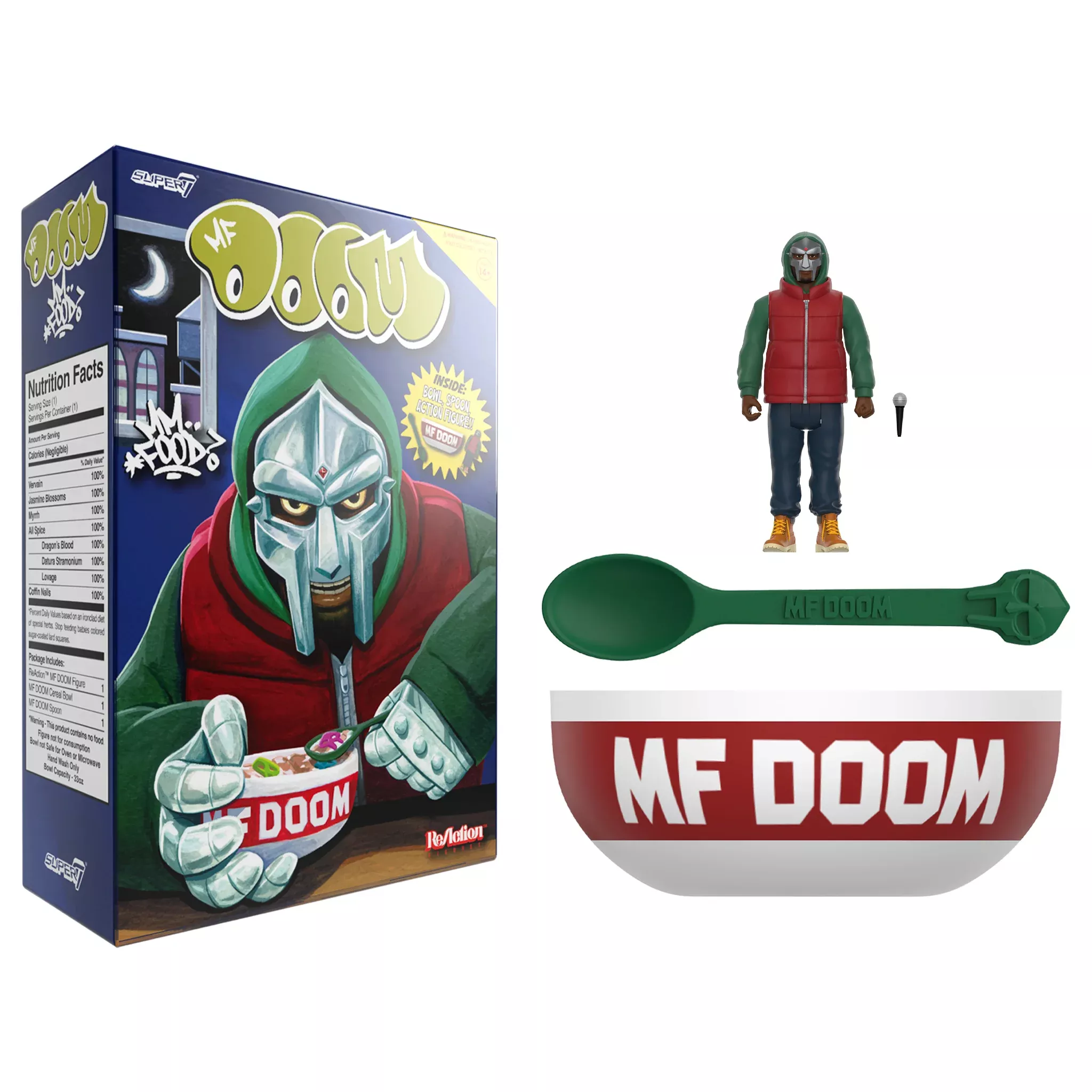 MF Doom Cereal Box ReAction Figure Toy