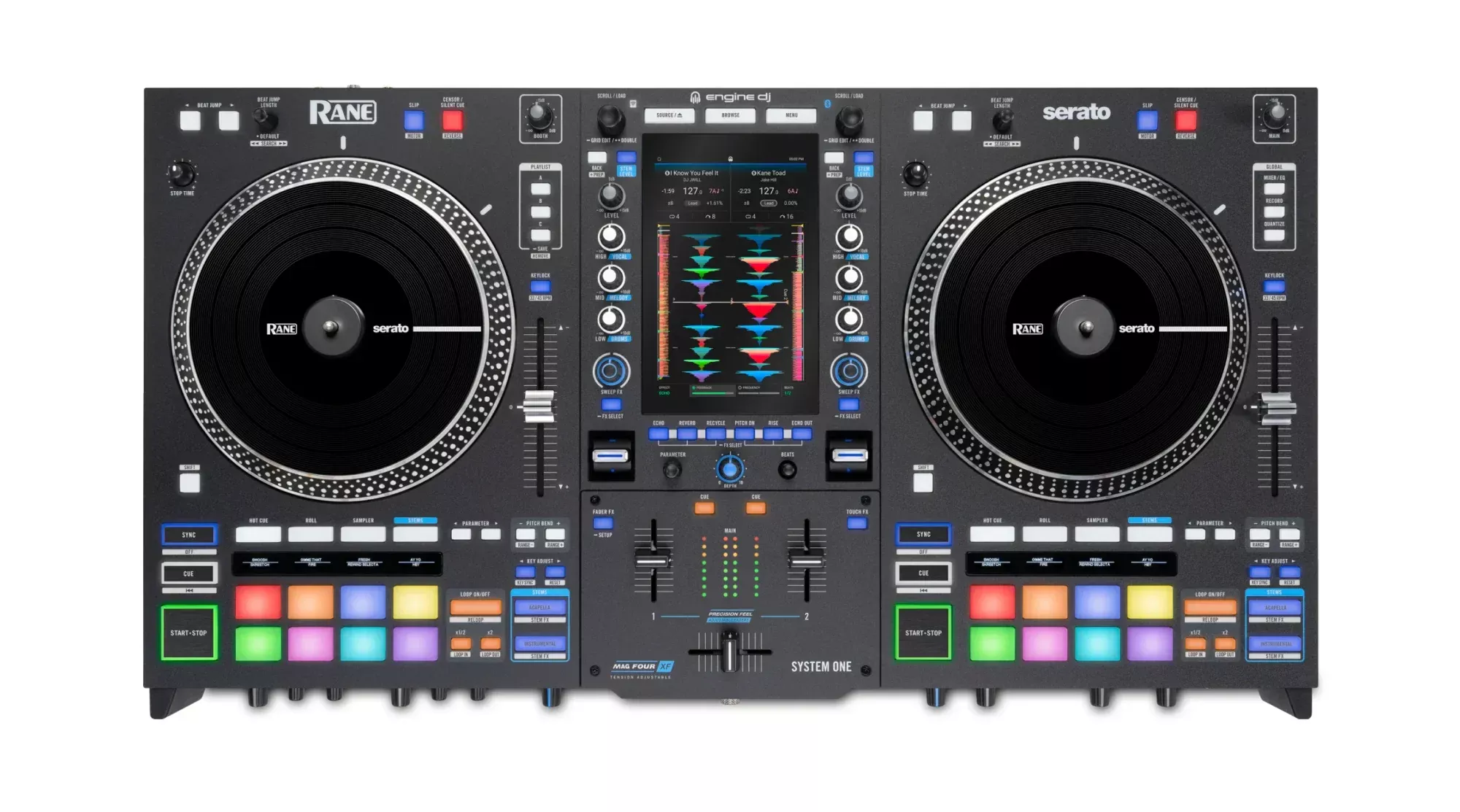 Rane System One, Serato DJ Pro Performance System with ONE Motorized Controller and Twelve MKII Deck