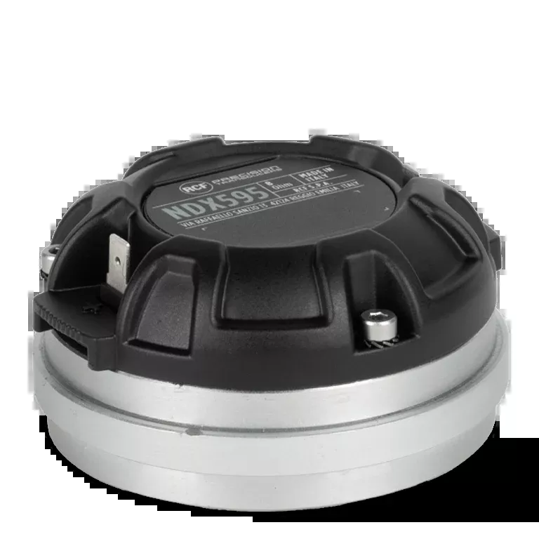 RCF NDX595, 1" Exit Compression Driver, 70W RMS, 140W Program, 110 dB Sensitivity, 1.2-20 kHz, PKX Polymer Diaphragm, 8 Ohm